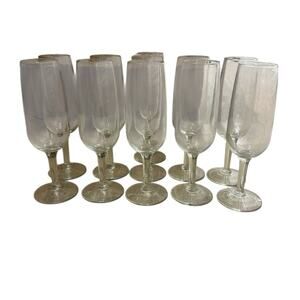Elegant Clear Champagne Flutes Set (11)
